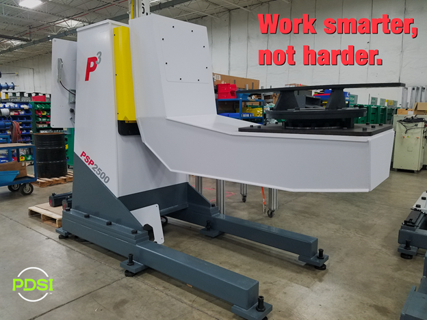 "Work Smarter, not harder" quote & machine